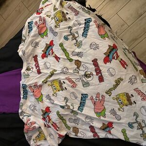 Nickelodeon White Tee with Colorful Characters